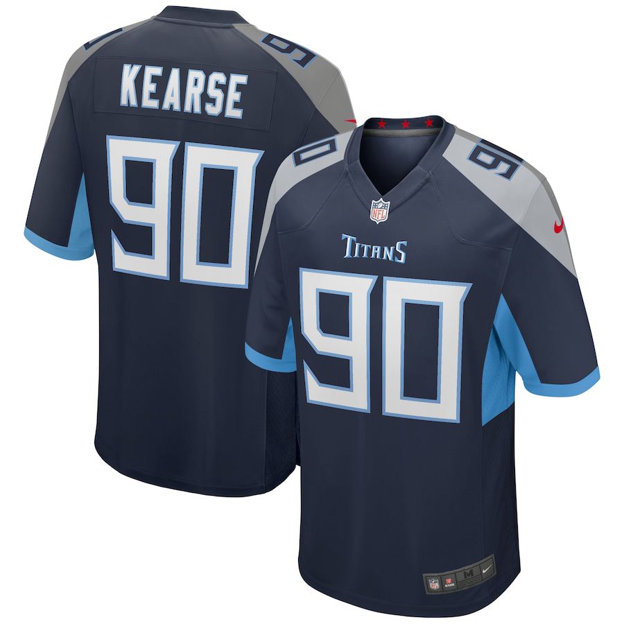 Men Tennessee Titans #90 Jevon Kearse Nike Navy Game Retired Player NFL Jersey